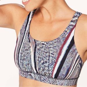 lululemon Energy Bra (Nulux) - Polychromatic Energy Bra 50g Multi Black
